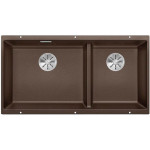 Кухонная мойка Blanco SUBLINE 480/320-U кофе c отв.арм. InFino (арт.523593)