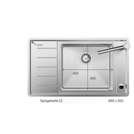 Кухонная мойка Blanco Andano XL 6S-IF Compact нержавеющая сталь зеркальная полировка 523001