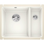 Кухонная мойка Blanco SUBLINE 350/150-U керамика отводная арматура InFino® глянцевый белый керамика 523741