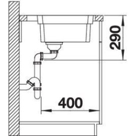 Кухонная мойка Blanco ETAGON 700-IF/A нержавеющая сталь зеркальная полировка 524274