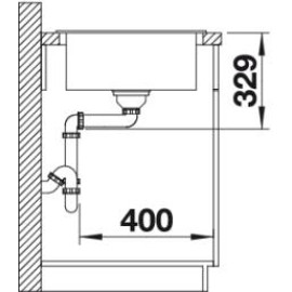 Кухонная мойка BLANCO SONA 45S 521921 мускат