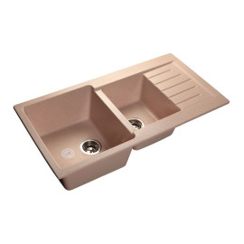 Кухонная мойка GRANFEST Practic GF-P980KL светло-розовый