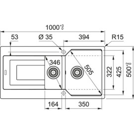 Кухонная мойка FRANKE UBG 651-100 белый (114.0582.283)