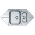 Кухонная мойка ALVEUS Line 40 NAT-90 1065674 (в комплекте с сифоном 1130555)