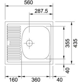 Кухонная мойка FRANKE etl 611-56 (101.0174.550) 3,5 оборач