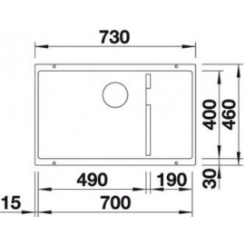 Мойка кухонная BLANCO SUBLINE 700-U Level кофе (арт.518398)