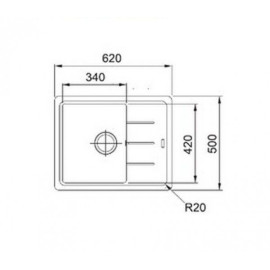 Кухонная мойка FRANKE bfg 611 c (114.0280.845) графит фрагранит