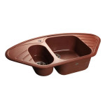 Кухонная мойка GRANFEST Corner GF-C960E красный марс
