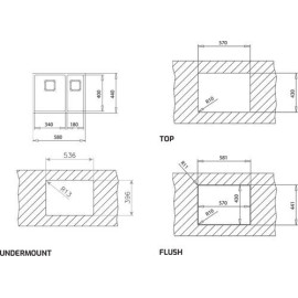 Мойка кухонная Teka FLEXLINEA RS15 2B 580 (art.115030010)