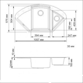 Кухонная мойка OMOIKIRI Sakaime 105C-DC (4993208)