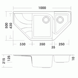 Кухонная мойка SMEG lse102a