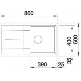 Кухонная мойка BLANCO metra 5s (513038)