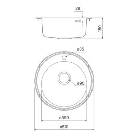 Кухонная мойка IDDIS Basic BAS51S0i77