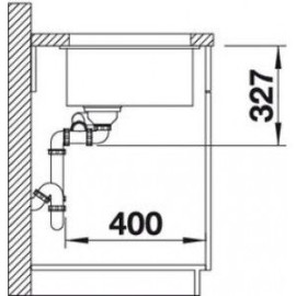 Кухонная мойка BLANCO SUBLINE 340/160-U SILGRANIT 523553 жасмин