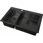 Кухонная мойка ZORG ZL R 780-2-510-R GRAFIT