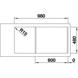 Кухонная мойка Blanco SITY XL 6 S kiwi антрацит гранит 525060