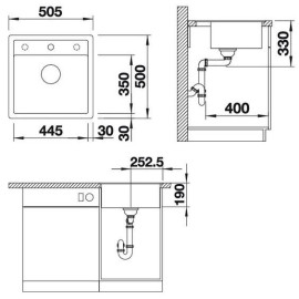 Кухонная мойка BLANCO dalago 5-f (518532)
