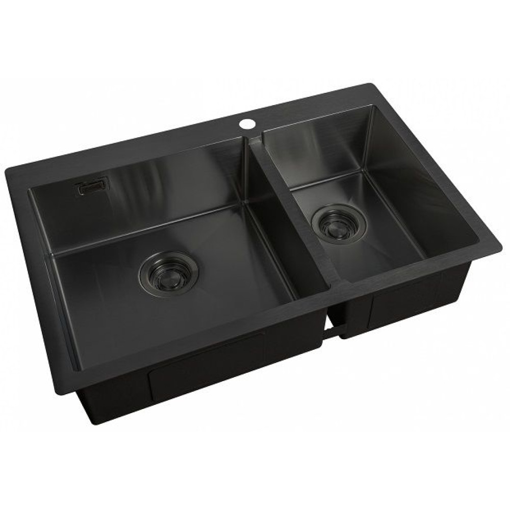 Кухонная мойка ZORG ZL R 780-2-510-L GRAFIT