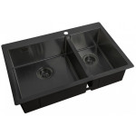 Кухонная мойка ZORG ZL R 780-2-510-L GRAFIT