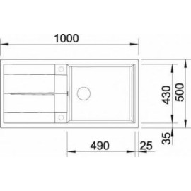 Кухонная мойка BLANCO metra xl 6s (515280)