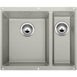 Кухонная мойка BLANCO SUBLINE 340/160-U SILGRANIT жемчужный (чаша слева) с отв.арм. InFino (арт.523551)