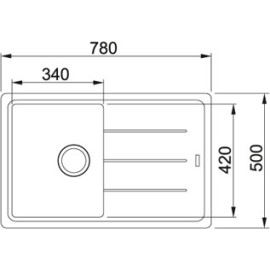 Кухонная мойка FRANKE bfg 611 basis (114.0259.914) шоколад фрагранит