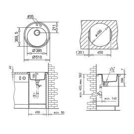 Мойка кухонная Teka Centroval 45 B-TG карбон (art.40143216)