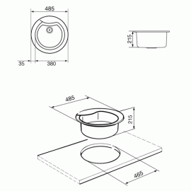 Кухонная мойка SMEG lse48р
