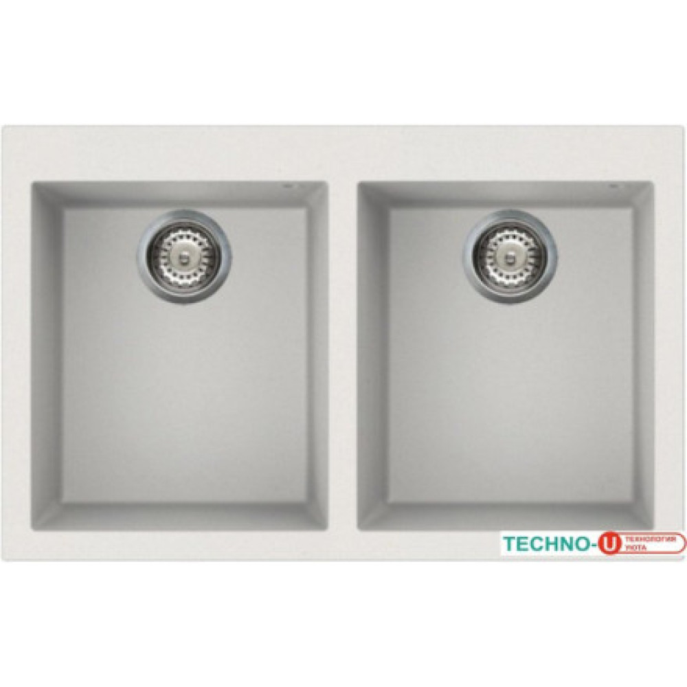Кухонная мойка ELLECI Quadra 350 Bianco Titano 68