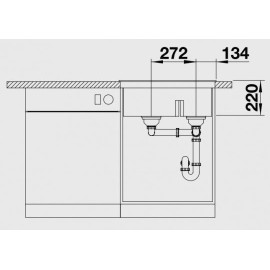 Кухонная мойка Blanco PLEON 6 Split SILGRANIT PuraDur жемчужный гранит 521692