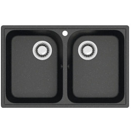 Кухонная мойка ZETT lab 260/Q4 черный T260Q004