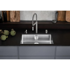 Кухонная мойка Blanco CLARON 700-U нерж.сталь зеркальная полировка с отв. арм. InFino (арт.521581)
