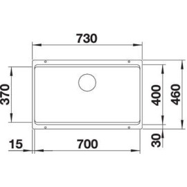 Кухонная мойка Blanco ETAGON 700-U жемчужный (арт.525170)