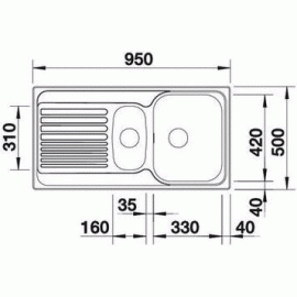 Кухонная мойка BLANCO tipo 6s (511929)
