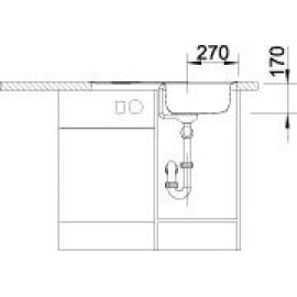 Кухонная мойка BLANCO tipo 45 s compact (513441)