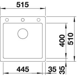 Кухонная мойка BLANCO PLEON 5 521677 кофе