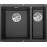 Кухонная мойка Blanco SUBLINE 340/160-U SILGRANIT антрацит (чаша слева) с отв.арм. InFino (арт.52354