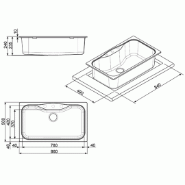 Кухонная мойка SMEG lseg860av-2