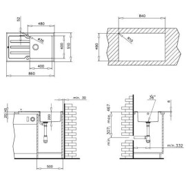 Мойка кухонная Teka LUX 1B 1D 86 black (art.12129008)