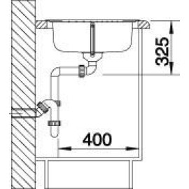 Кухонная мойка BLANCO tipo 45 s compact (513441)