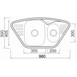Мойка Seaman Eco Wien SWT-9850B.A