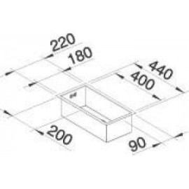 Кухонная мойка BLANCO ZEROX 180-U 521567 нерж. сталь
