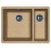 Кухонная мойка FLORENTINA Вега 335/160 коричневый FG (22.325.D0510.105)