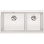 Кухонная мойка Blanco SUBLINE 480/320-U отводная арматура InFino® белый гранит 523588