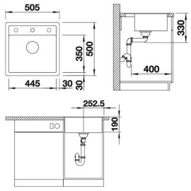 Кухонная мойка BLANCO dalago 5-f (518531)
