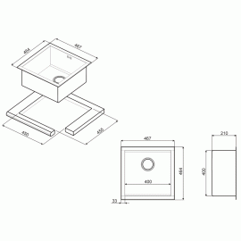 Кухонная мойка SMEG vq40-2