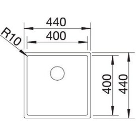Кухонная мойка BLANCO CLARON 400-IF 521572 нерж. сталь