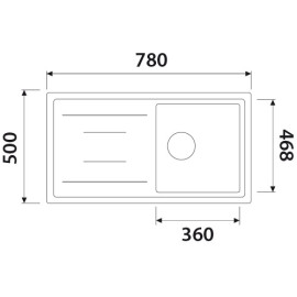 Кухонная мойка KAISER KGM-7850-BP