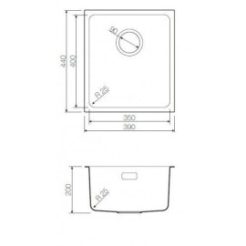 Кухонная мойка OMOIKIRI Notoro 39-АB (4993078)