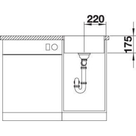 Кухонная мойка Blanco ZEROX 400-IF нерж.сталь Durinox с отв. арм. InFino (арт.523097)